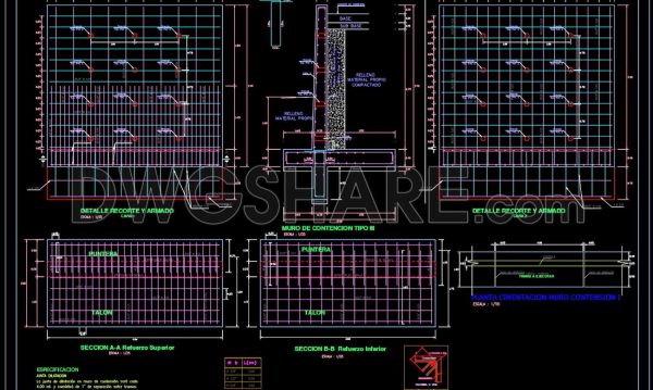 3 years ago
                

                
             4,04378.Autocad Drawings Of Retaining Wall Concrete Reinforcement Details For Download