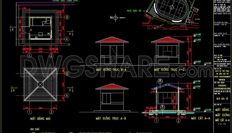 03.Autocad Drawings Of Guard house For Download