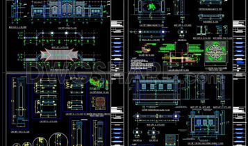 6.Classic railing AutoCAD file free download