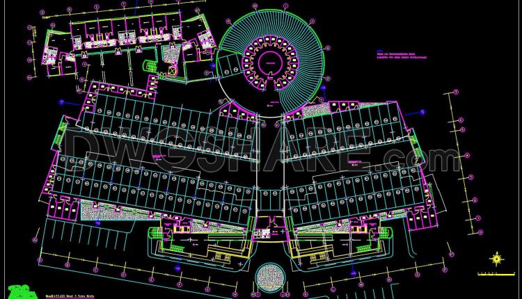 5. Autocad Drawing Of Planta Estacionamiento Edif Familiar For Free Download