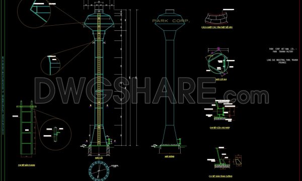 3 years ago
                

                
             1,15080.Autocad Drawings Of Water Tower Elevation And Foundation Structure Details For Download
