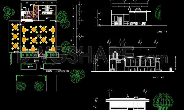 3 years ago
                

                
             7,821Autocad Drawings Of 1-Story Coffee Plans, Elevations And Sections For Download