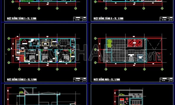 3 years ago
                

                
             2,744Autocad Drawings Of 3-Story Modern House 7.4m x17.2m For Download
