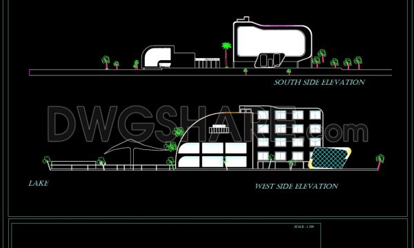 Autocad Drawings Of Three Star Hotel For Download