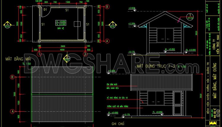 05.Autocad Drawings Of Guard house For Download