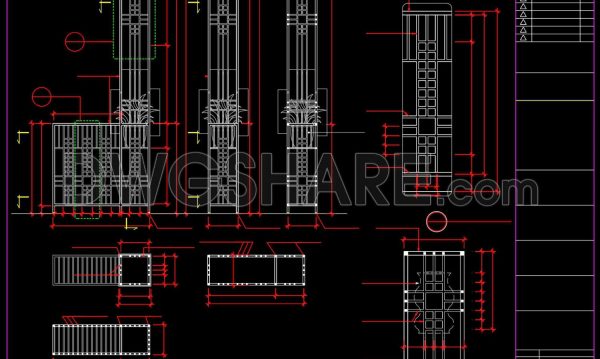 3 years ago
                

                
             505111.Gate and Fence DWG With Detailing For Free Download