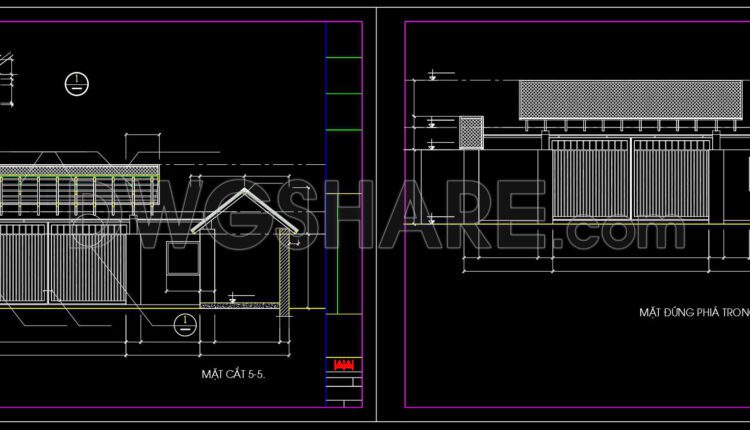114.Gate and Fence DWG With Detailing For Free Download