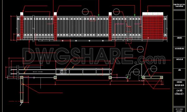 3 years ago
                

                
             1,993116.Gate and Fence DWG With Detailing For Free Download