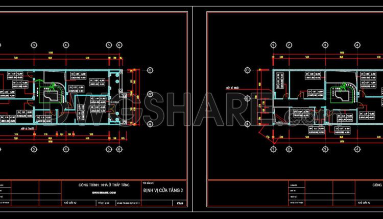 129.Autocad House Plan Free DWG Drawing Download 165m2