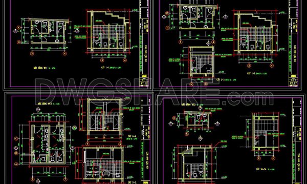 3 years ago
                

                
             1,217131.WC Layout Plan and elevations details AutoCAD drawing download