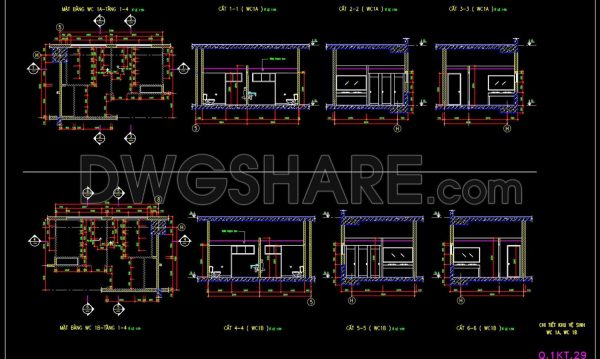 3 years ago
                

                
             1,174134.WC Layout Plan and elevations details AutoCAD drawing download