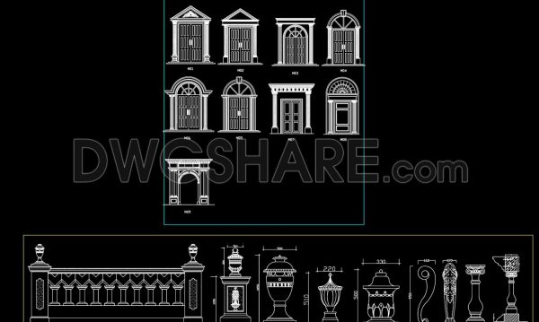 3 years ago
                

                
             3,135140.Arch Window CAD Blocks Elevation Design Free Download