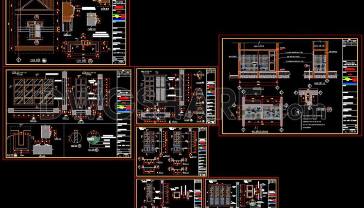 Autocad Drawings Of 1-Story Hospital A Complete Project 12.3×25.7m For Download (3)
