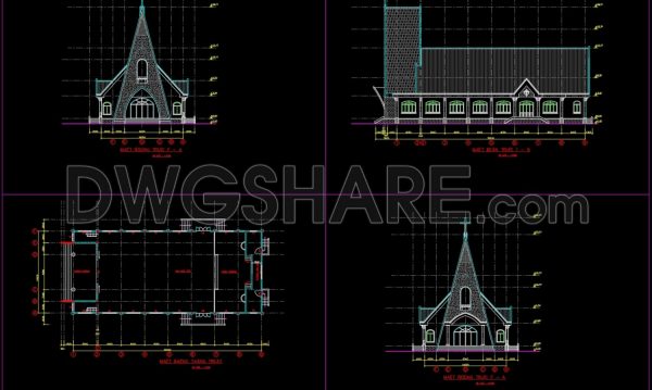 3 years ago
                

                
             2,787The drawings of the Catholic Church with an area of 14m x 32m For Download