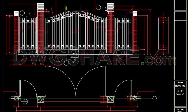 3 years ago
                

                
             3,418118.Gate and Fence DWG With Detailing For Free Download