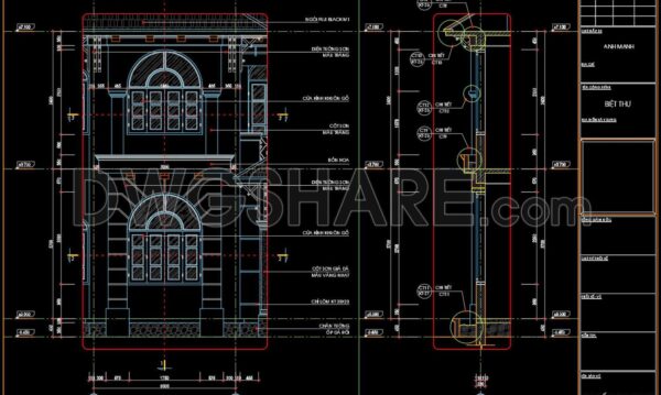 3 years ago
                

                
             757172.Autocad detailed drawing of the vertical elevation of a townhouse