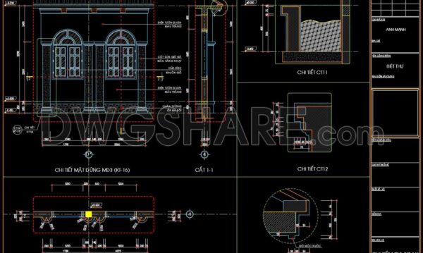 3 years ago
                

                
             558173.Autocad detailed drawing of the vertical elevation of a townhouse