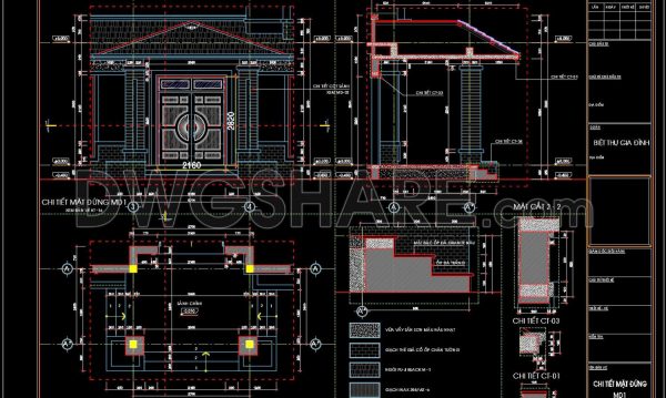 3 years ago
                

                
             1,180177.Autocad drawing of detailed foyer entrance facade of the house for download