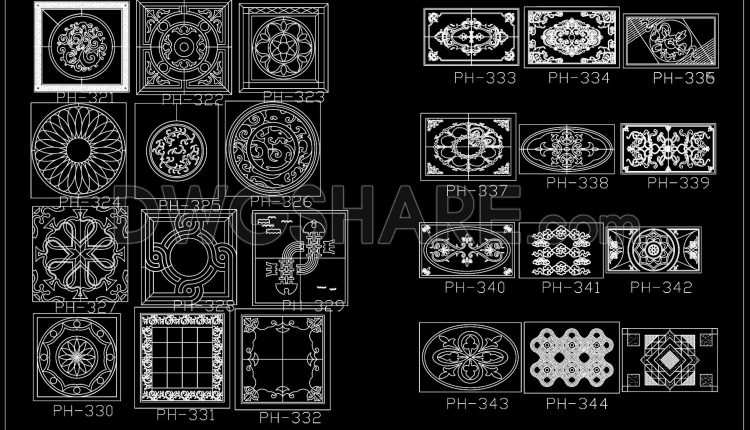 240. Paving Design CAD Blocks