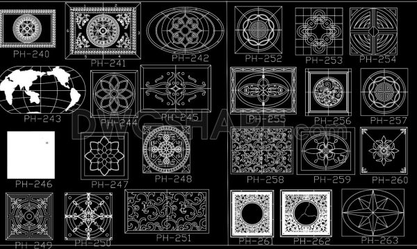 241. Paving Design CAD Blocks