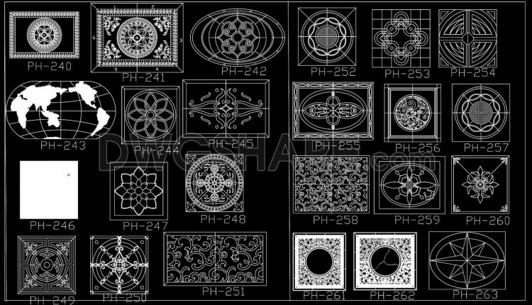 241. Paving Design CAD Blocks