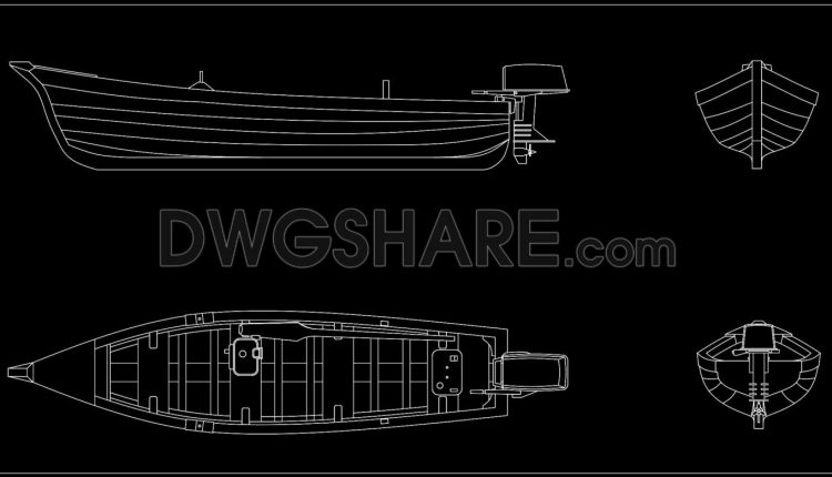 75.Motorboat Detail Drawings Dwg Download