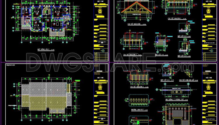 Drawings Of 3-Story House A Complete Project 11mx20m For Download