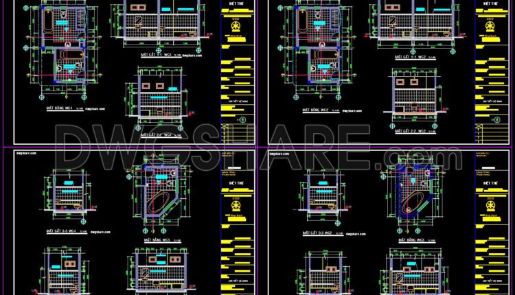 Drawings Of 3-Story House A Complete Project 11mx20m For Download