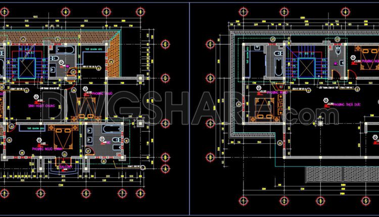 Drawings Of 4-Story House A Complete Project 14.3mx18.4m For Download