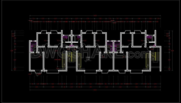 147.Apartment Plan AutoCAD File Free Download