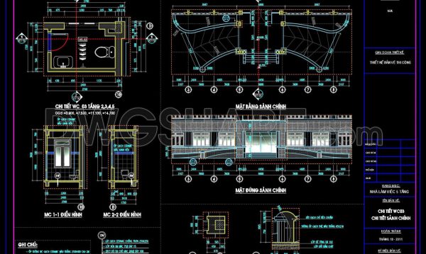 3 years ago
                

                
             2,564183.Autocad detailed design drawing of the main lobby of the office building