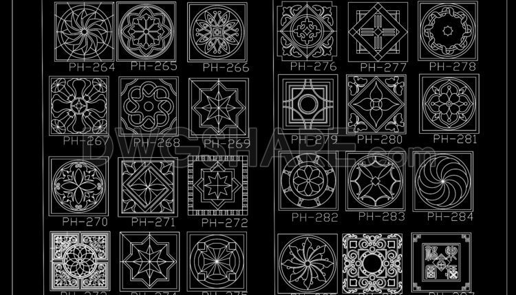 242. Paving Design CAD Blocks