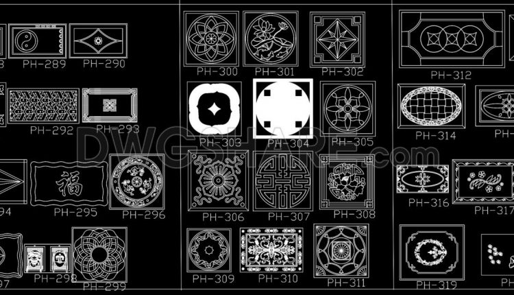 243. Paving Design CAD Blocks