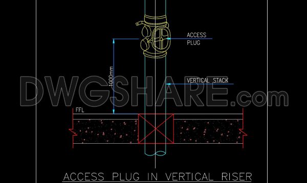 3 years ago
                

                
             1,108104. Autocad Drawing Of Access Plug in Vertical Riser Detail For Download