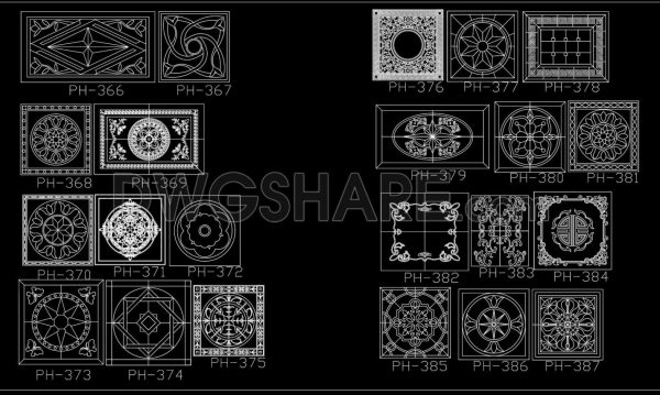 245. Paving Design CAD Blocks