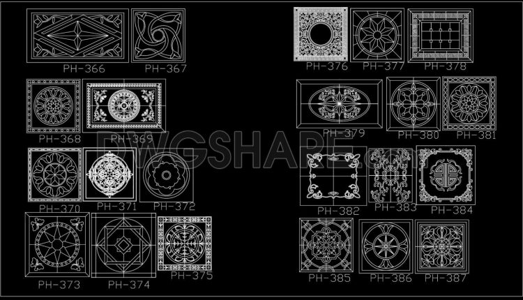 245. Paving Design CAD Blocks