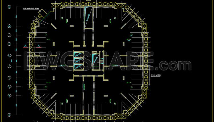 AutoCAD drawing of the construction method for an outdoor drainage system