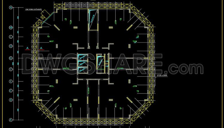AutoCAD drawing of the construction method for an outdoor drainage system