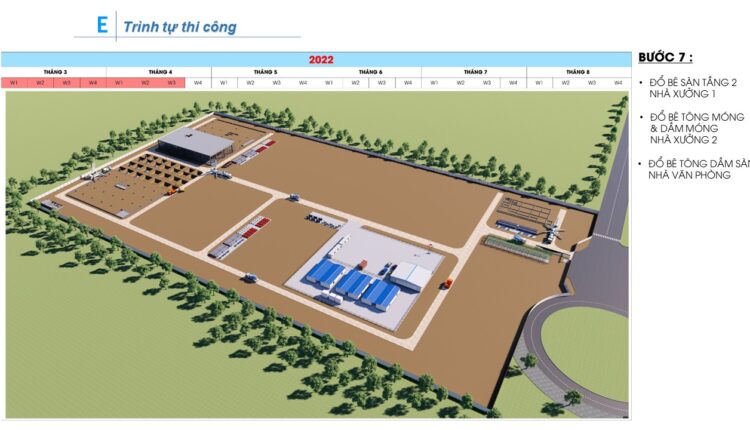 AutoCAD drawing of the detailed construction method for a workshop