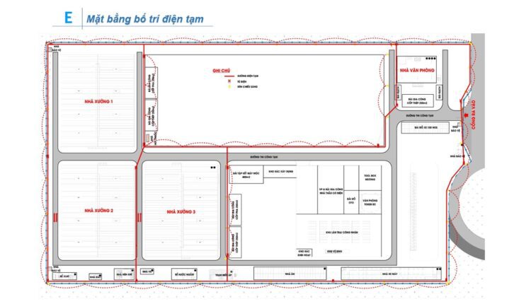 AutoCAD drawing of the detailed construction method for a workshop
