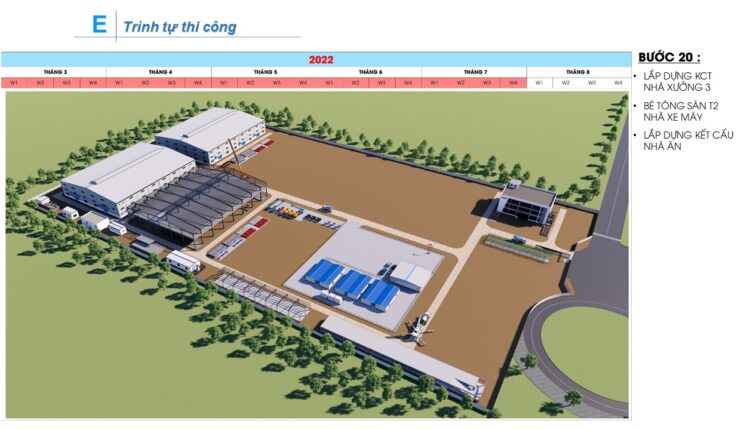 AutoCAD drawing of the detailed construction method for a workshop