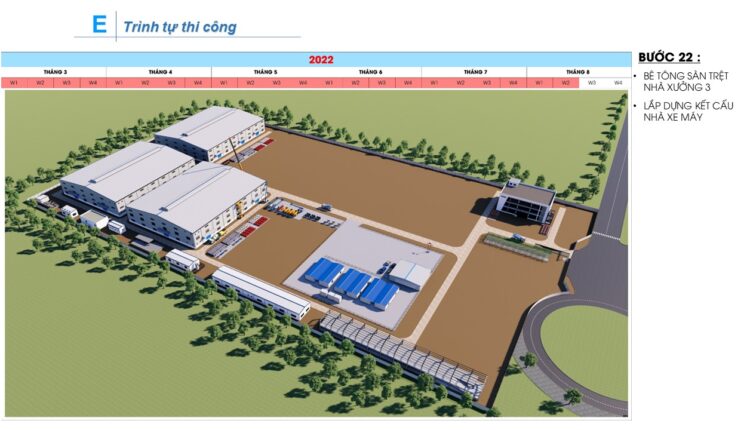 AutoCAD drawing of the detailed construction method for a workshop