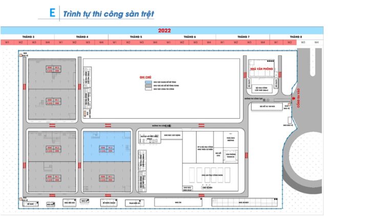 AutoCAD drawing of the detailed construction method for a workshop