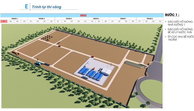 AutoCAD drawing of the detailed construction method for a workshop