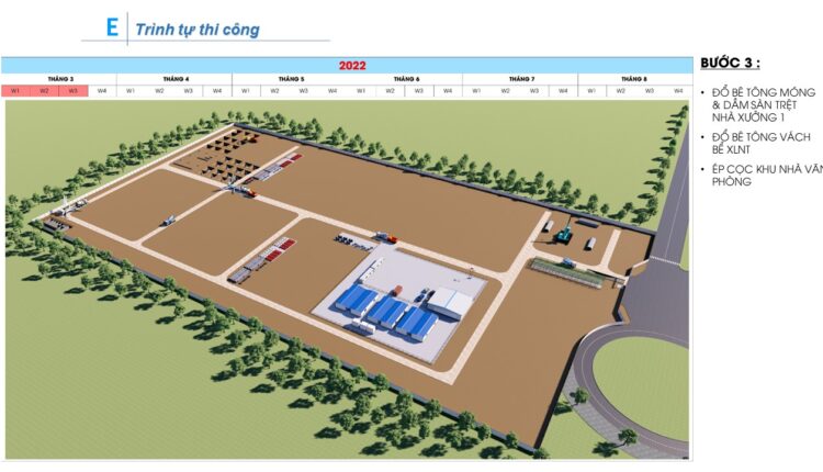 AutoCAD drawing of the detailed construction method for a workshop