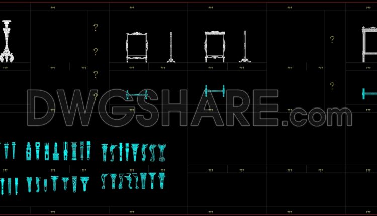 232.Free Chinese Furniture Blocks