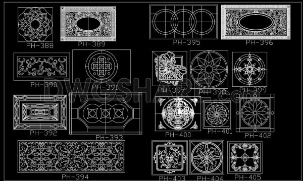 246. Paving Design CAD Blocks