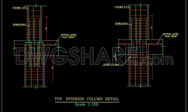 3 years ago
                

                
             1,057113.Autocad Drawing Of Typical Interior Column Reinforcement Detail For Download