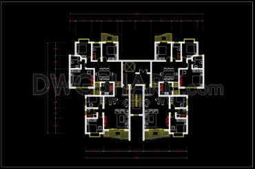 169.Apartment Plan AutoCAD File Free Download