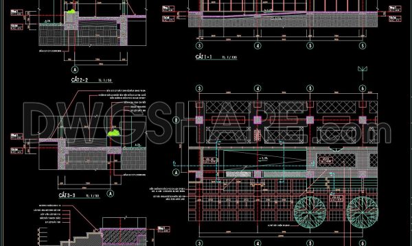 3 years ago
                

                
             1,153200. The detailed CAD drawing of the staircase leading to the main lobby of the commercial center building